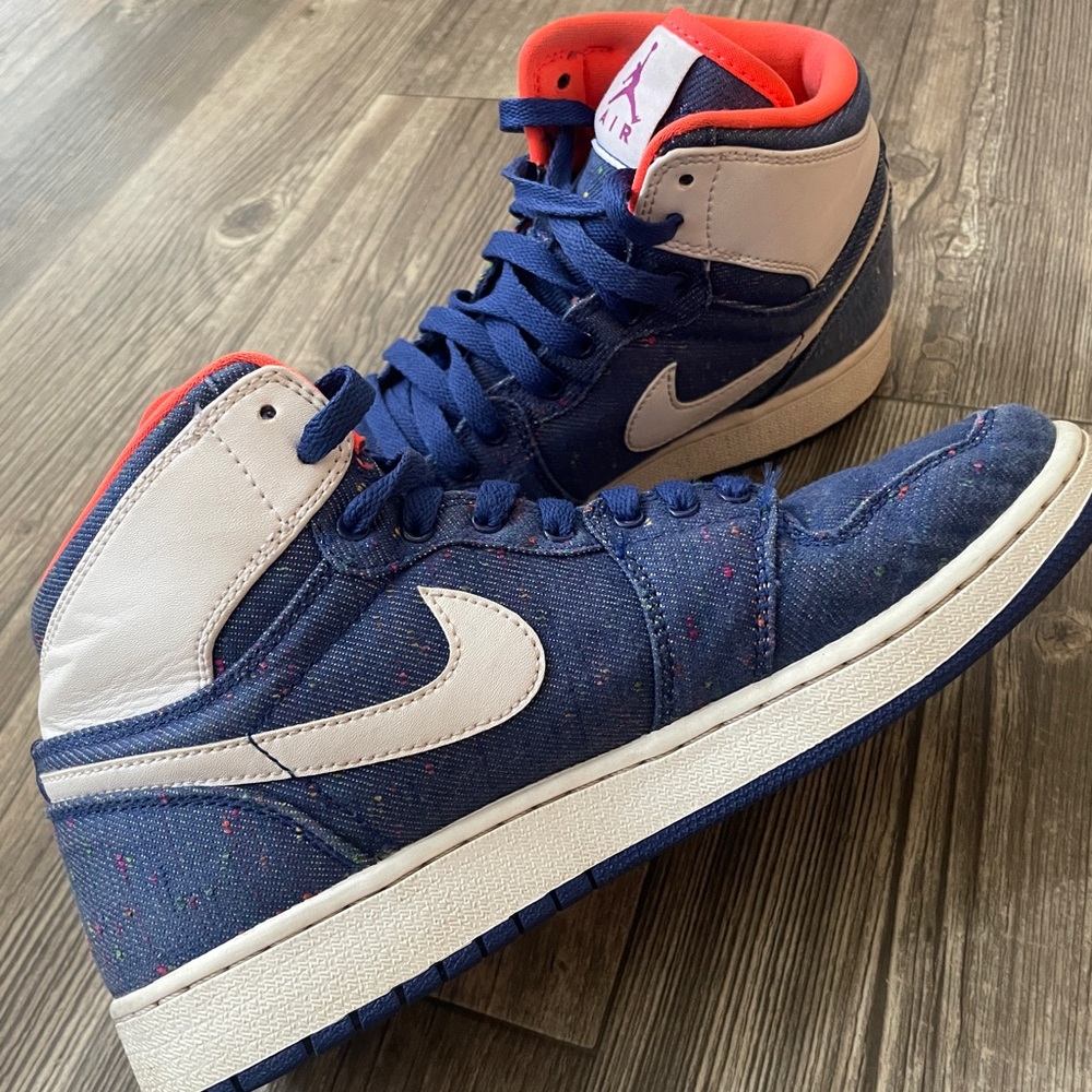 Jordan 1 Mid Retro “Speckled Denim”